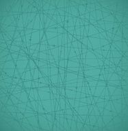 Linear turquoise network texture with dots