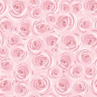 Seamless background with pink roses Vector illustration
