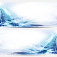 Abstract blue business banners N2