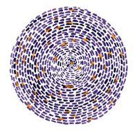 Loop Watercolor on Paper (Clipping Path)