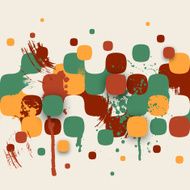Abstract Texture with Squares and Paint Splashes N2