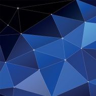 Abstract Triangle Geometrical blue