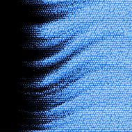 Scattered blue wavy balls background
