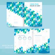 abstract half-fold template design N4
