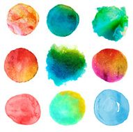 Colorful brush strokes