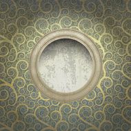vintage background with golden pattern