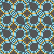 Blue and orange tangled