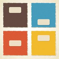 Torn scratch paper vintage background Vector texture
