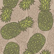 Seamless pattern with pineapples N31