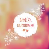 Unfocused summer poster