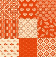 seamless japanese traditional mesh pattern N8