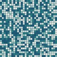 Blue-Green-White Mosaic Seamless