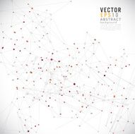 Abstract futuristic mesh background lines and shapes vector