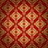 Damascus pattern Seamless vintage background Vector illustration