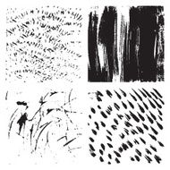 Set of grunge textures Scratches line and brushed