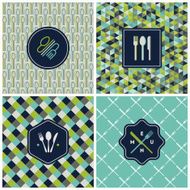 Restaurant menu seamless design