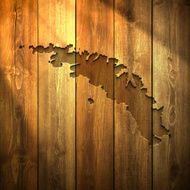 South Georgia and The Sandwich Islands Map Wooden Background