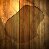 Nauru Map on lit Wooden Background