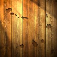 Cape Verde Map on lit Wooden Background