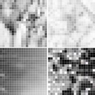 set of abstract black and white check pattern background N2