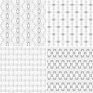 set of abstract line pattern background N2