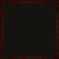 Black paper with orange glitter dot frame N2