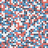 Blue-Red-White Mosaic Seamless N2