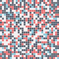Blue-Red-Grey Mosaic Seamless N2