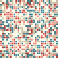 Blue-Red-Beige Mosaic Seamless N2