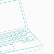 line notebook PC pattern