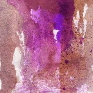 Abstract paint drips and splatters on paper