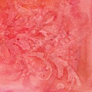 Pink salmon colored texture on an hand painted background N2