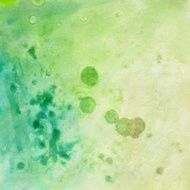 Hand painted yellow and green textured background