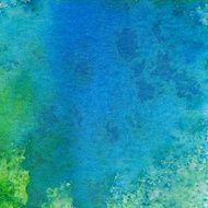 Hand painted blue and green textured background N2