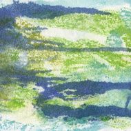 Brush stroke texture hand painted on white paper