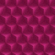 Seamless magenta glitter paper with stacked cube pattern