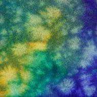 Tie dye effect on paper with bright colors