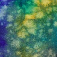 Vibrant colors hand painted on paper with watercolor and ink