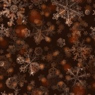 Seamless pattern of snowflakes N19