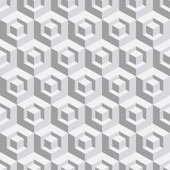 Abstract geometrical 3d white background Vector illustration