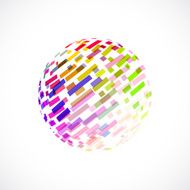 abstract color stripe icon