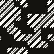 Seamless modern geometric line design on black paper N2