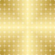 gold pattern with white ornament - vector