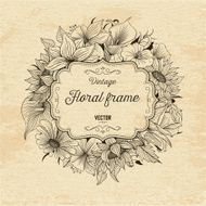 floral frame N356