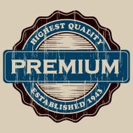 Vintage Premium Label