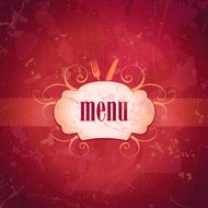 Retro restaurant menu card design N2