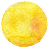 Abstract watercolor circle painted background