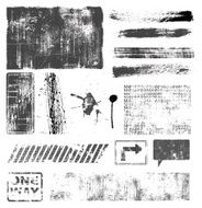 Set of grunge elements N3