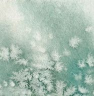Watercolor painting with texture resembling snowflakes
