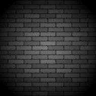 Black brick wall